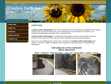 Tablet Screenshot of creativeearthlandscape.com